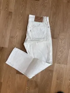 【超美品品】オアスロウ　107 日本製　ホワイトデニム　ジーンズ　Msize