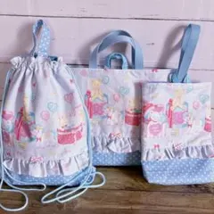 レッスンバッグ　体操服入れ　上履き入れ　☆ユニコーン　ゆめかわ