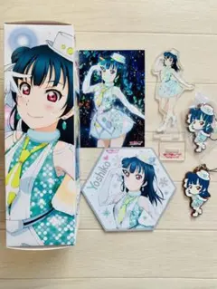 ラブライブ一番くじ　津島善子クロス アクリルスタンドポストカード ボードラバスト