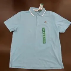 新品FILA ポロシャツ ライトブルー XL サイズ