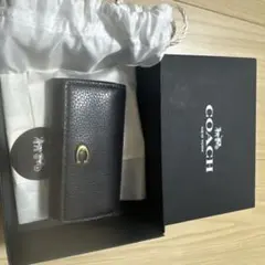 COACH キーホルダー　キーケース　キーリング　ブラック