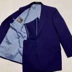 高級ミユキ生地 テーラーマルヒ セット アップ スーツ グレンチェック ネイビー