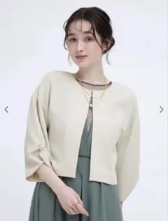 新品タグ付 25SS アンタイトル ボリューム袖 ノーカラーブルゾン