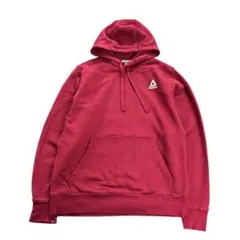 7AS18 Reebok パーカー　スウェット地　S 裏起毛　赤　フード　古着