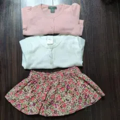 【中古品】子供服　女の子ベビー　BabyGAP　まとめ売り　3点　70&80cm