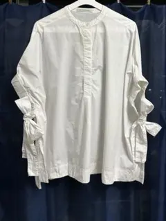 BITTOKO ホワイト五分袖ブラウス
