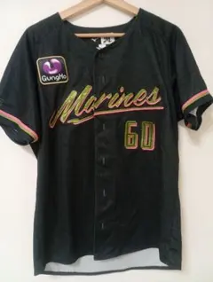 西川史礁 6千葉ロッテマリーンズ ブラックサマー ユニフォーム Lサイズ