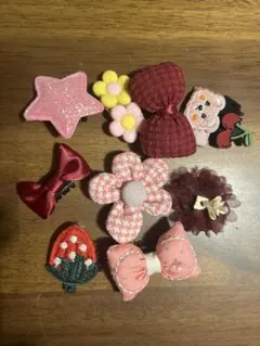 ピンク系ヘアピン10個セット