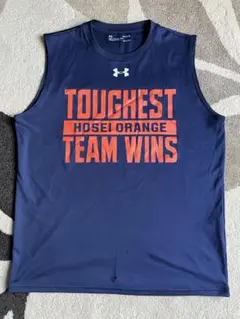 UA 法政大学“ORANGE“ノースリーブ トレーニングシャツ MDサイズ非売品