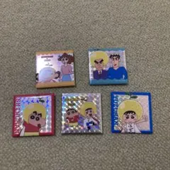 クレヨンしんちゃん　ゆず　ホログラム缶バッジ　新品　コンプリート