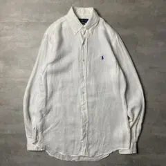 人気‼️ラルフローレン♡ リネンシャツ　ワンポイント刺繍　中村アン 人気‼️ラルフローレン♡ リネンシャツ ワンポイント刺繍 中村
