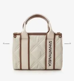 SAMANTHAVEGA ロゴテープキルティングショルダーバッグ（ミニ）