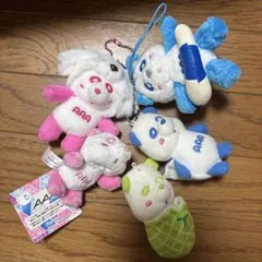 AAA え〜パンダ ぬいぐるみ マスコット 5種セットのサムネイル