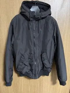 H&M フーデットパデットジャケット 中綿 ブラック フード付き Sサイズ