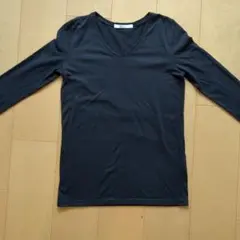 AZUL bacic Vネック 長袖カットソー ブラック Sのサムネイル