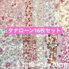(土日限定価格‼️)リバティ生地　タナローン　はぎれセットJ　16枚セット