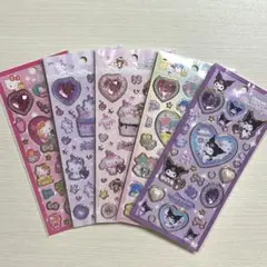 サンリオ　キラキラジュエルシール　5枚セット