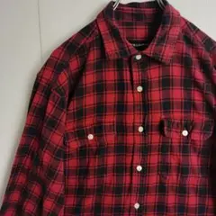 バ*エ様 GEORGE＆MARTHA 長袖シャツ ネルシャツ チェック柄 メンズ