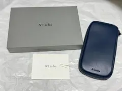 今月限定値下げ[新品]＆Liebe ジップペンケース 栃木 レザーネイビー