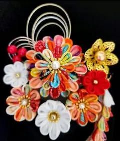 つまみ細工 髪飾り 成人式 七五三 前撮り 卒業式 振袖 袴 浴衣 結婚式