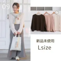 【新品未使用】tal.by yumi しまむら ストライプブラウス 中白 L