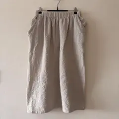 evam eva コットンウールスカート サイドポケットエヴァムエヴァ　総ゴム