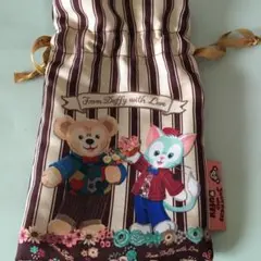 ディズニー　ダッフィー  シェリーメイ  巾着　ジェラトーニ  バレンタイン