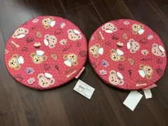 ディズニー バレンタイン限定 ダッフィー、シェリーメイ 座布団2枚セット売り