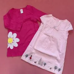 【値下げ】ジンボリー　ワンピース2枚セット(3T、ピンク)