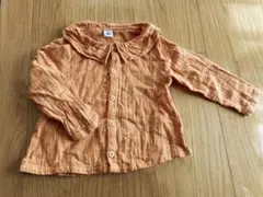 【短時間着用1回】プチバトー　コットンブラウス(36m 95cm)