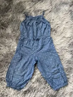 デニム風オーバーオール
