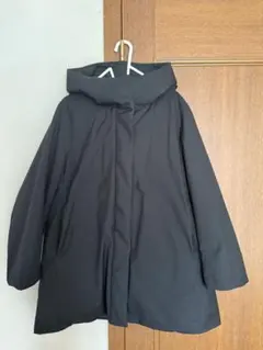 ユニクロ　ハイブリッドダウンショートコート　L ブラック