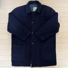 유로 헌 옷 울 하프 코트 퀼팅 네이비 L ~ XL 상당
