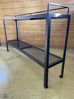 2段棚アイアン家具　アイアンラック　植物棚　　コレクション棚　多目的棚