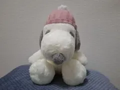 スヌーピー ニット帽(ピンク) BIGぬいぐるみ