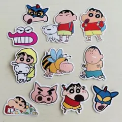 クレヨンしんちゃん　ステッカー　シール　11枚　かわいい　紙素材　⑩