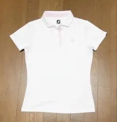 【美品】FootJoy レディース ゴルフシャツ ホワイト Sのサムネイル