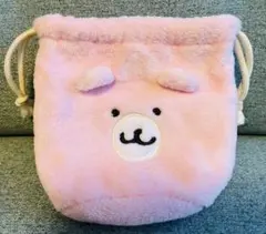 ちいかわ　フェイス巾着　くまさんポシェット