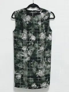 snidel チェックフラワー ノースリーブワンピース