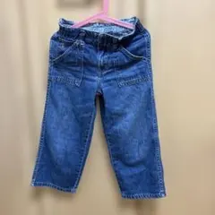 キッズ デニムパンツ 120 ウエストゴム 男女兼用 ジーンズ