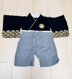 ベビー用　着物　袴　ロンパース　男の子　80cm