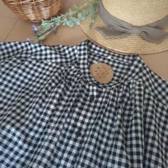 ギンガムチェックシャツ　ゆったりサイズ