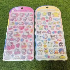 サンリオ　コットンパフィーシール　ハローキティ　キャラクターズ　2点セット