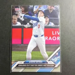 大谷翔平 Topps Now 2024年MLB最長476フィートの本塁打を放つ