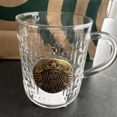 新品未使用！スターバックスの2025ホリデー 限定 耐熱グラスマグカップ