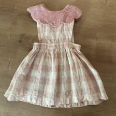 Kalinka 4y ワンピース　ピンク　チェックのサムネイル