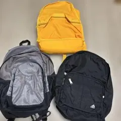 adidas キッズ　子供　黒 グレーリュック　3点セット