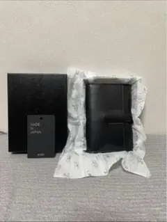 最終価格 SENTI マネークリップ 二つ折小銭入れ ブラック 栃木レザー