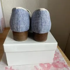 ikka パンプス 青系 低ヒールのサムネイル