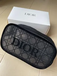 DIORブラックメッシュコスメポーチ/ノベルティー）新品未使用品